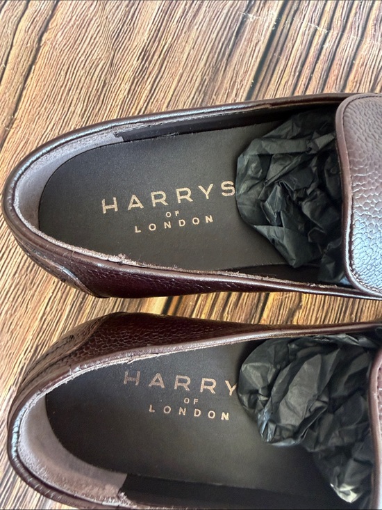 Harry\'s of London Dark Brown Leather Tassel Penny Loafers size 10 E new with tag main image 11